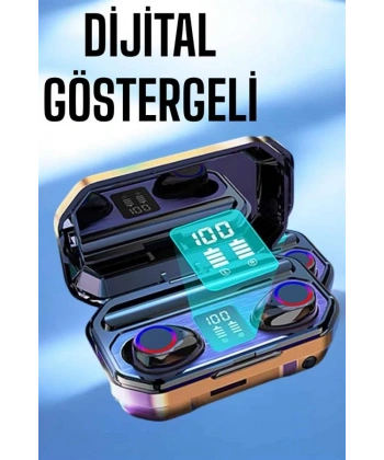 Dijital Göstergeli Bluetooth Bağlantılı Kulaklık Dokunmatik Kontrol