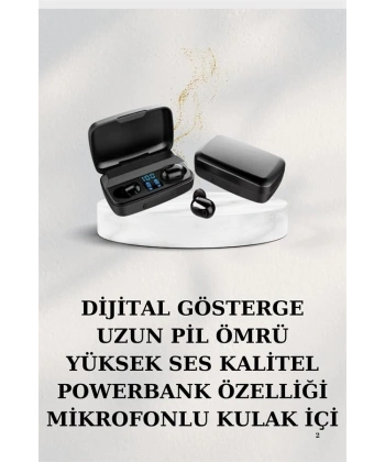 Dijital Göstergeli Bluetooth Kulaklık Kablosuz TWS Stereo Bluetooth 5.0