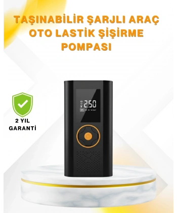 Dijital Göstergeli Taşınabilir Hava Kompresörü Güçlü Şişirme Performansı