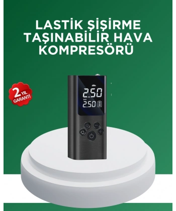 Dijital Lastik Pompası Çok Amaçlı Taşınabilir Kompresör