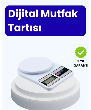 Dijital Mutfak Terazisi 10kg Kapasiteli 1g Hassasiyetli
