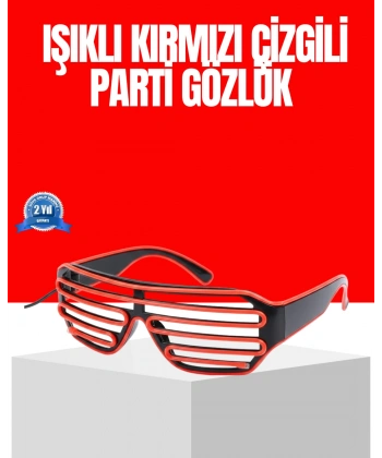 Dikkat Çeken Tasarımlı LED Işıklı Eğlence Gözlüğü