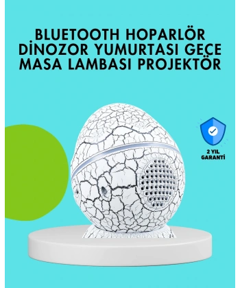 Dinozor Yumurtası Tasarımlı Gece Lambası – Müzik ve Işık Senkronizasyonlu