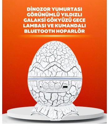 Dinozor Yumurtası Tasarımlı Projektörlü Gece Lambası