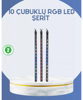 Dış Mekan LED Kayan Yıldız Işığı 10 Çubuk Aydınlatma