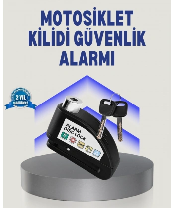 Disk Fren Kilidi Alarmlı Anti Hırsızlık Motosiklet Scooter Bisiklet