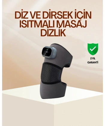 Diz ve Dirsek İçin Isıtmalı Masaj Dizlik Aparatı