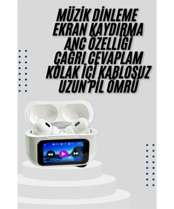 Dokunmatik Ekranlı Air Pro 2 ANC Kulaklık Kablosuz Çok Fonksiyonlu