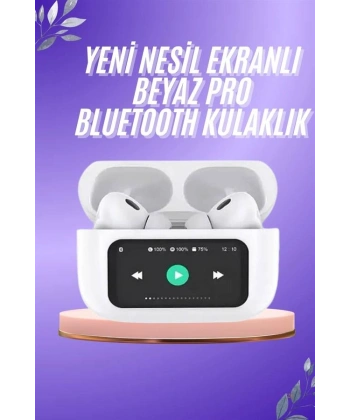 Dokunmatik Ekranlı ANC/ENC Yeni Nesil Pro Bluetooth Kulaklık Dokunmatik Ekran