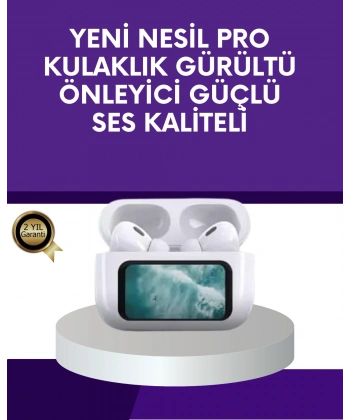 Dokunmatik Ekranlı Bluetooth Kulaklık ANC Gürültü Önleme Suya Dayanıklı