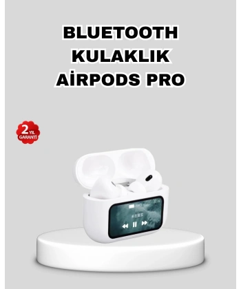 Dokunmatik Ekranlı Bluetooth Kulaklık – ANC, Suya Dayanıklı, Powerbank Kutulu