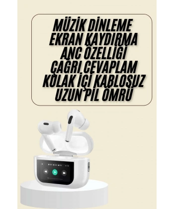Dokunmatik Ekranlı Bluetooth Kulaklık TWS İOS Android Tüm Telefonlara Uyumlu Kulaklık