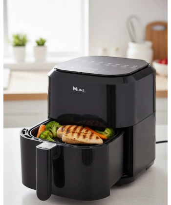 Dokunmatik Kontrollü 4L Yağsız Sıcak Hava Fritözü 1360W