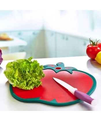 Domates Figürlü Kaydırmaz Kesme Tahtası Doğrama Panosu