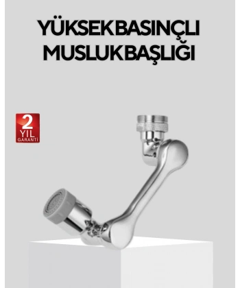 Döner Musluk Başlığı Çok Açılı Robotik Kol Su Tasarruflu