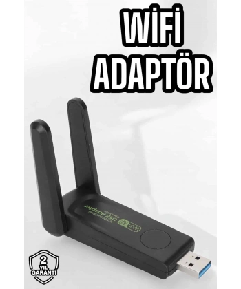 Dual Band Wifi Alıcı Adaptör USB 3.0 Destekli