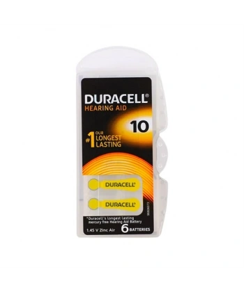 Duracell 10 Numara İşitme Cihazı Pili 6Lı Paket