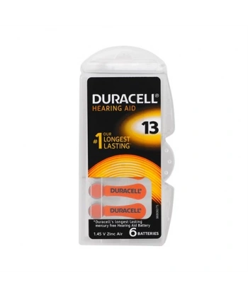 Duracell 13 Numara İşitme Cihazı Pili 6Lı Paket