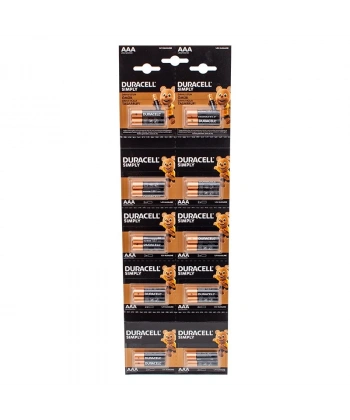 Duracell 1.5V İnce AAA 20li Alkalin Pil LR03/MN20