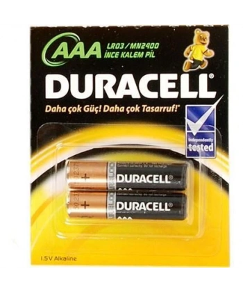 Duracell Alkalin Pil AAA 2 li Paket