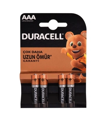 Duracell Alkalin Pil AAA 4 lü Paket