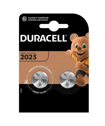 Duracell CR2025 3V Lityum Pil 2li Paket