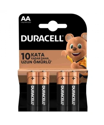 Duracell LR6 AA Alkalin Kalem Pil 4lü Paket