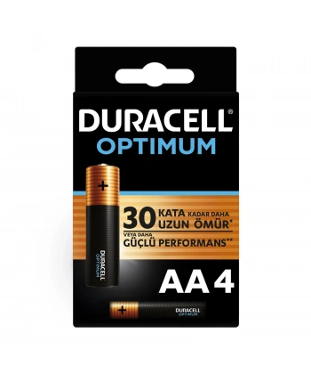 Duracell Optimum Alkalin Pil AA 4 lü Paket