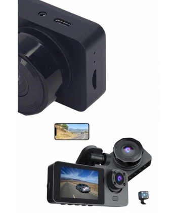 DVR Araç İçi Kamera Hareket Algılayabilen 1080P CarPlay Video Kaydedici