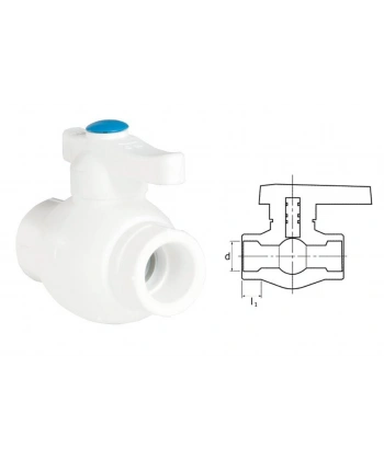 Ege Yıldız PPRC 40 mm Küresel Vana Gri