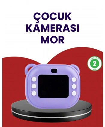 Eğlenceli Şipşak Çocuk Kamerası – Oyun, Müzik ve 18 Efektli Anında Baskı