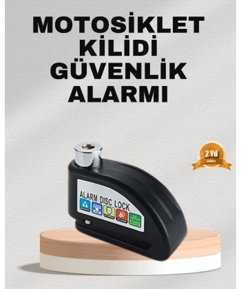 Ekonomik Alarm Disk Kilidi Motosiklet Scooter Bisiklet Güvenlik