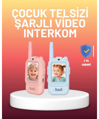Ekranlı Walkie Talkie Oyuncağı Ses ve Görüntü Destekli