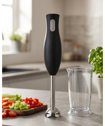 El Blenderı Paslanmaz Çelik Metal Ayaklı Ergonomik Tasarımlı Mutfak Blender