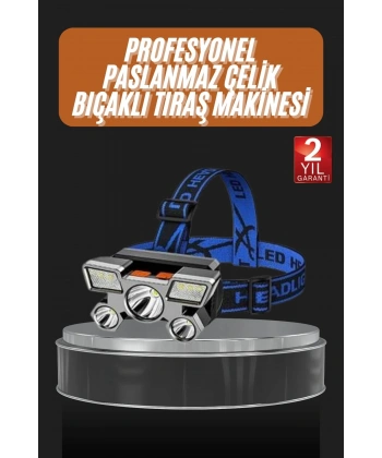 El Feneri Süper Kafa Lambası 4 Modlu 5 Led Kafa Feneri