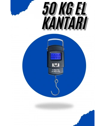 El Kantarı Dijital El Terazisi 50 Kg Kapasiteli LCD Ekranlı