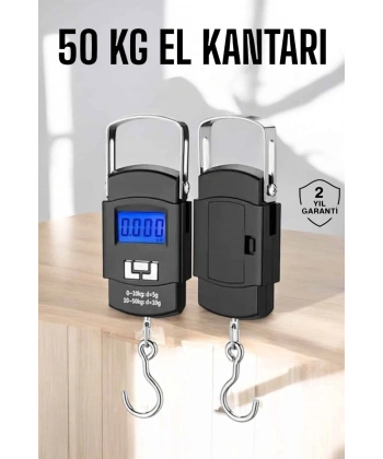El Terazisi Dijital Göstergeli Pilli 50 Kg Ağırlık Ölçer