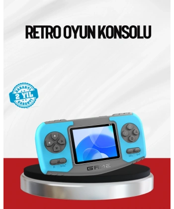 El Tipi Retro Oyun Konsolu Çocuklara Özel Portatif Oyun Makinesi