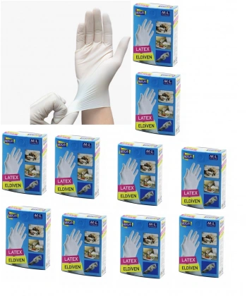 Eldiven Latex Eldiven Muayene Eldiveni M/L 60 Adet