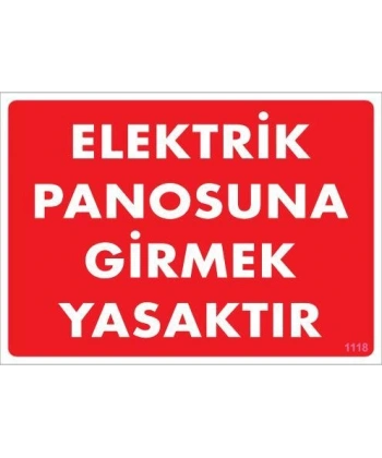 Elektrik Panosu Levhası 25x35 KOD:1118