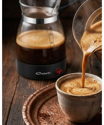 Elektrikli Cam Türk Kahvesi Makinesi 0.5 Litre 650W Kahve Yapma Makinesi