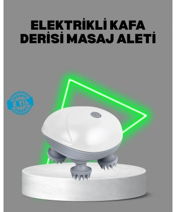 Elektrikli Kafa Derisi Masaj Aleti Islak ve Kuru Kullanım
