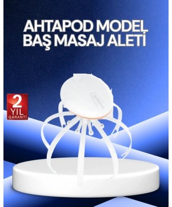 Elektrikli Kafa Masaj Cihazı 3 Modlu USB-C Şarjlı Rahatlatıcı Masaj Aleti