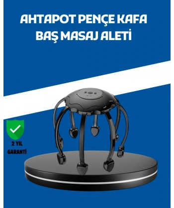 Elektrikli Saç Derisi Masaj Aleti Çok Noktalı 8 Kollu Titreşimli Masaj