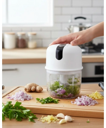 Elektrikli Sarımsak Doğrayıcı Hafif ve Taşınabilir