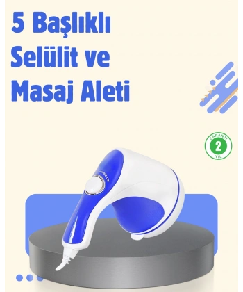 Elektrikli Yağ Yakıcı Masaj Aleti 5 Başlıklı Vücut Şekillendirici