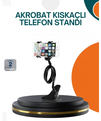 Eller Serbest Kullanım Sağlayan Masaüstü Telefon Tutucu