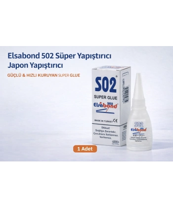Elsabond 502 Süper Yapıştırıcı Japon Yapıştırıcı 20g Güçlü Hızlı Kuruyan Super Glue 1 Adet
