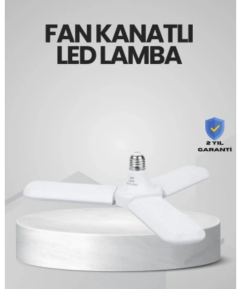 Enerji Tasarruflu LED Ampül 60 Watt 4 Kollu Beyaz Işık