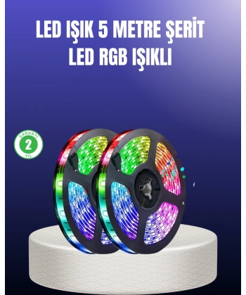 Enerji Tasarruflu RGB Şerit LED 5 Metre